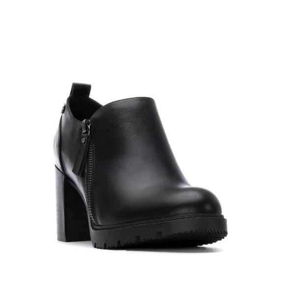 NEW XTI women's 144301 block heeled sandals in black - Picture 2 of 4